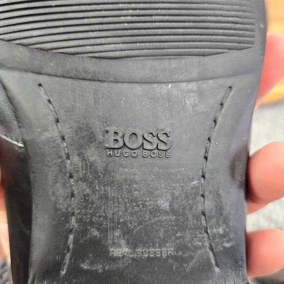 Hugo Boss Varmons Black Leather Casual Lifestyle Daily Slip On Loafers Mens 11 - Picture 14 of 16